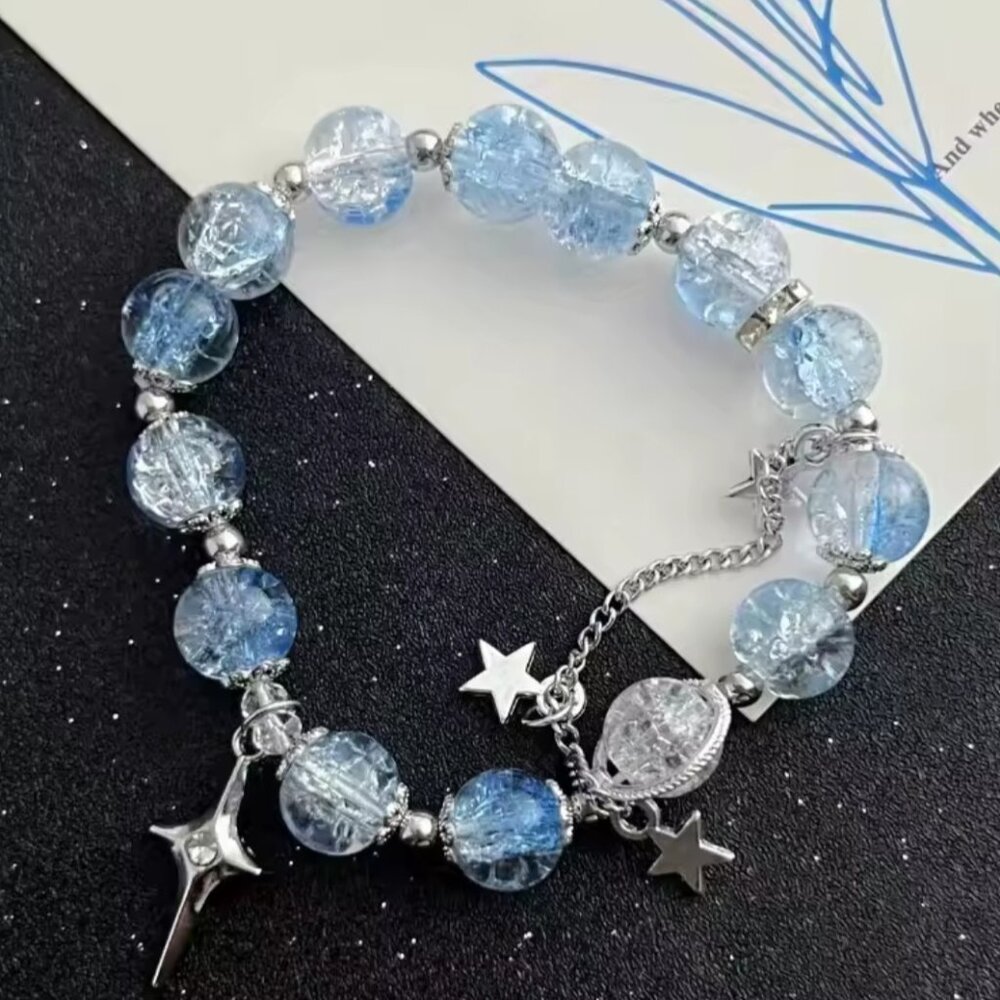 Moonlight Star Crystal Opal Treasure Light Sea Blue Bracelet Jewelry Accessories